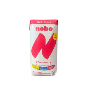 Cek Halal Nobo Minuman Oat Rasa Strawberry (Strawberry Flavoured Oat Drink) BPOM