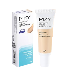 Cek Halal Pixy Perfect Fit Liquid Foundation 01 White Cream BPOM