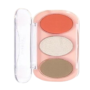Cek Halal Saniye 3 Colors Face Powder Palette E0358 #2 BPOM