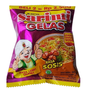 Cek Halal Sarimi - Gelas Mi Instan Rasa Sosis BPOM