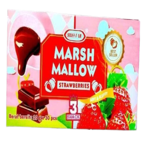Cek Halal Sweetme Marshmallow Rasa Stroberi Isi Pasta Cokelat BPOM