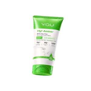 Cek Halal Y.o.u Hy! Amino+ Bha-Tea Tree ACNE Gel Facial Wash BPOM